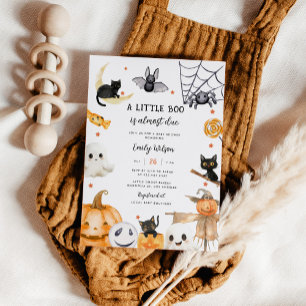 Invitación Fiesta de Bebé 'Un Pequeño Buu' de Género Neutral 