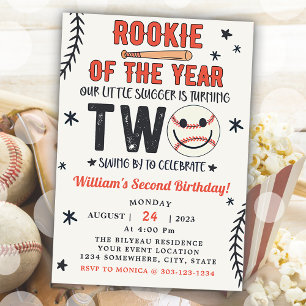Invitación Fiesta De Béisbol Rookie Of The Year