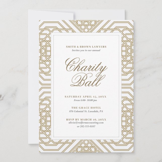 Invitación Fiesta de beneficencia (Anverso)