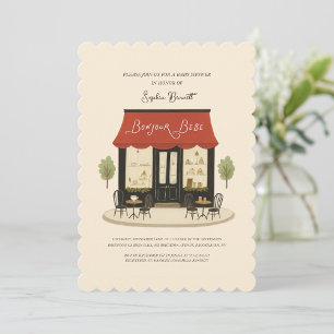 Invitación Fiesta de Bienvenida al Bebe Bonjour Bebe