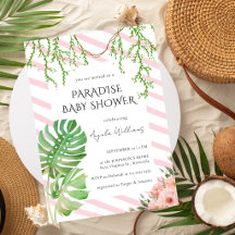 Fiesta de bienvenida al bebé en el paraíso Tropica