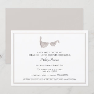 Invitación Fiesta de bienvenida al bebé neutral de la
