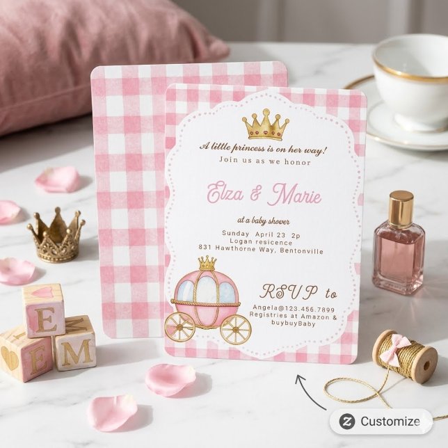Invitación Fiesta de Bienvenida de la Princesa en Carruaje de (Subido por el creador)