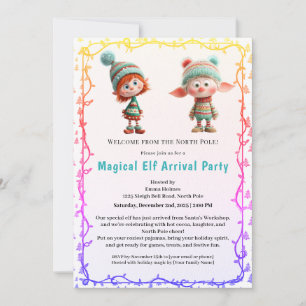 Invitación Fiesta de Bienvenida del Elfo   Celebración de Lle