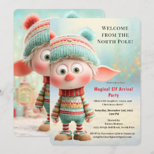Invitación Fiesta de Bienvenida del Elfo Celebración de Lle