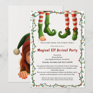 Invitación Fiesta de Bienvenida del Elfo Celebración de Lle