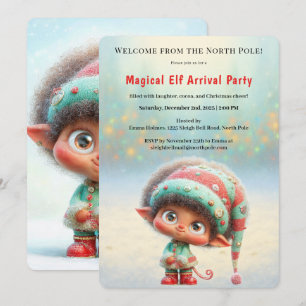 Invitación Fiesta de Bienvenida del Elfo Celebración de Lle