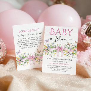 Invitación Fiesta de Bienvenida Floral de Flor Silvestre Coqu