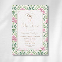 Fiesta de Bienvenida Grandmillennial Rosa Floral c