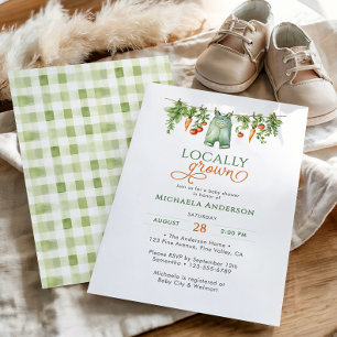 Invitación Fiesta de Bienvenida para Bebé Localmente Creado y