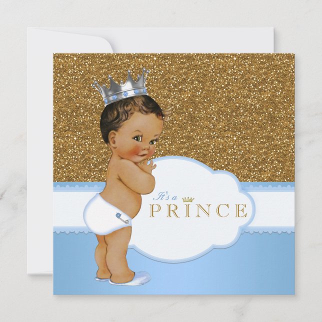 Invitación Fiesta de Bienvenida para el Príncipe Étnico (Anverso)
