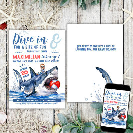 Invitación Fiesta de billar de Shark Ride 2