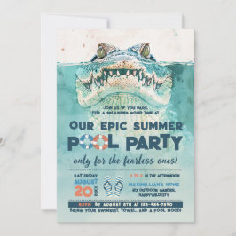 Invitación Fiesta de billar intrépido Cumpleaños