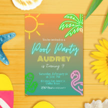 Fiesta de billar Neon