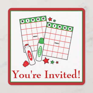 Invitación Fiesta de Bingo