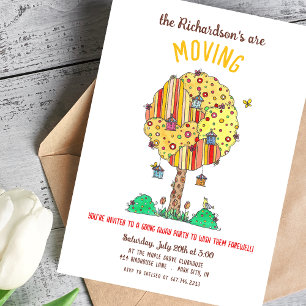 Invitación Fiesta de Birdhouse Moving Away