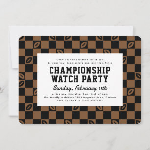 Invitación Fiesta de Black Brown Football Championship