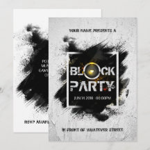 Fiesta de bloque de grunge moderno