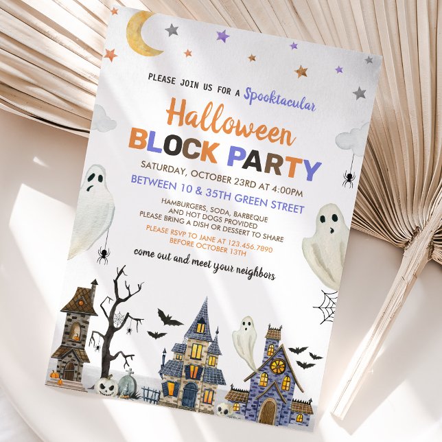 Invitación Fiesta de Bloque de Halloween (Subido por el creador)