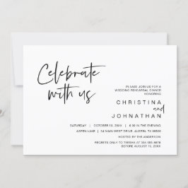 Invitación Fiesta de Boda a Escondidas, Celebra con nosotros