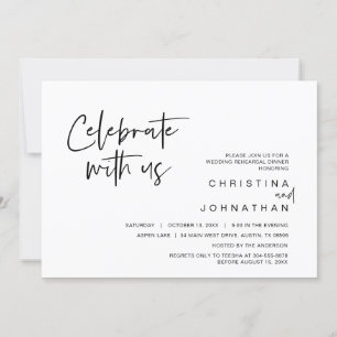 Invitación Fiesta de Boda a escondidas, Celebra con nosotros