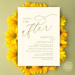 Invitación Fiesta de Boda Baile Cena Felices para Siempre