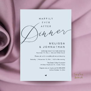 Invitación Fiesta de Boda de Comida Después de la Ceremonia d
