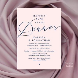 Invitación Fiesta de Boda de Comida Después de 'Por Siempre F