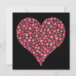 Invitación Fiesta de boda de compromiso del corazón rosado