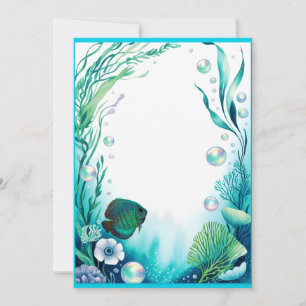 Invitación Fiesta de Boda de Fiesta de Bodas de Acuario de Pe