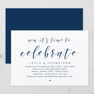 Invitación Fiesta de Boda Fugada, es hora de celebrar En