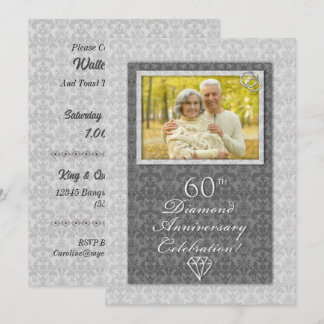Invitación Fiesta de Bodas de Diamante del 60º aniversario de
