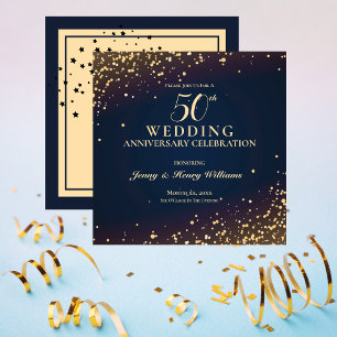 Invitación Fiesta de Bodas de Oro 50 Aniversario
