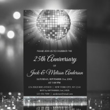 Fiesta de Bodas de Plata 25 Aniversario Bola de Di