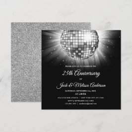 Invitación Fiesta de Bodas de Plata 25 Aniversario Bola de Di
