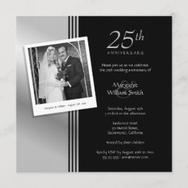 Invitación Fiesta de Bodas de Plata de 25 Aniversario de Phot