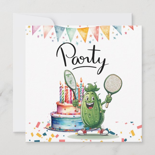 Invitación Fiesta de bolas de pólvora Cumpleaños (Anverso)