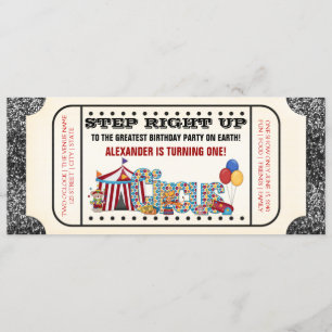 Invitación Fiesta de Boletos de Circo