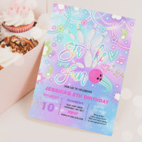 Fiesta de boliche de la fiesta de cumpleaños del d