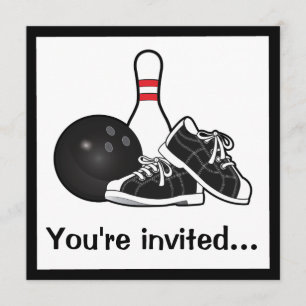 Invitación Fiesta de bolos de cumpleaños