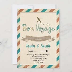 Invitación Fiesta de Bon voyage