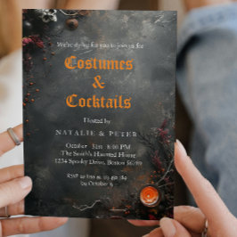 Invitación Fiesta de Boos y Booze de Halloween