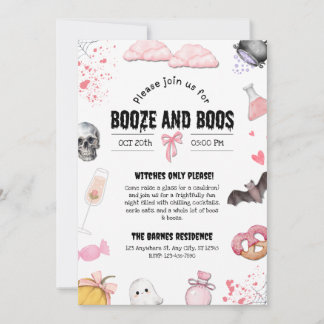 Invitación Fiesta de Booze y Boos