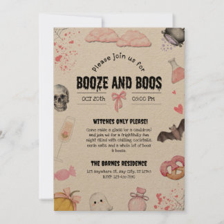 Invitación Fiesta de Booze y Boos