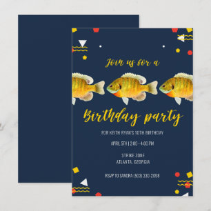 Invitación Fiesta de Brithday sobre la pesca de niños