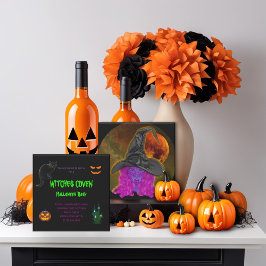 Invitación Fiesta de Brujas Coven Halloween