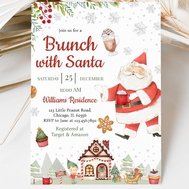 Invitación Fiesta de Brunch con Papá Noel (Subido por el creador)