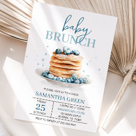 Invitación Fiesta de brunch de bebé de arándanos Baby Shower