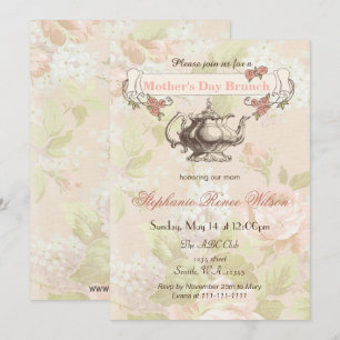Invitación fiesta de brunch de brunch del Día de la Madre en 