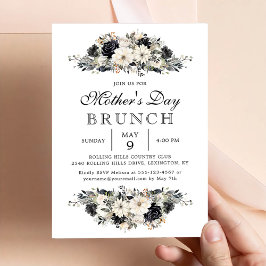 Invitación Fiesta de brunch del Día de la Madre de Flora Negr